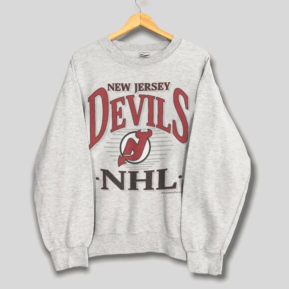 Vintage New Jersey Devils Hockey Shirt Retro 90s New Jersey Devils NHL Shirt Tee - Picture 1 of 2